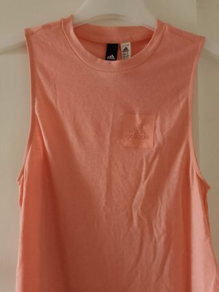 Top Adidas rosa mujer