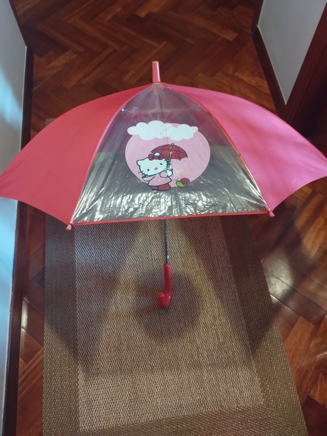 Paraguas Hello Kitty rosa