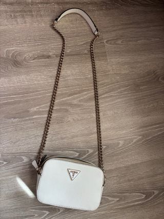 Bolso bandolera Guess blanco