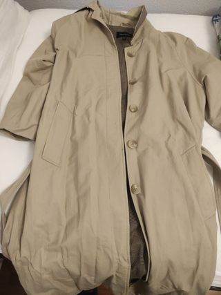 Gabardina Zara Woman beige - Talla L