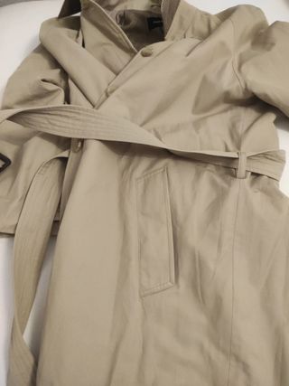 Gabardina Zara Woman beige - Talla L