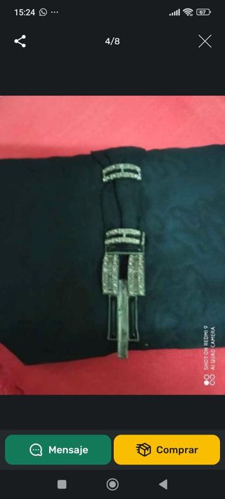 Cartera seda pedrería 1800 isabelina 