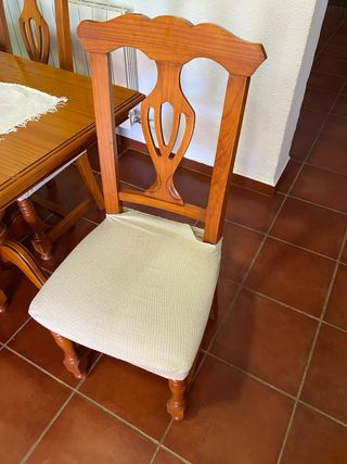 Mesa comedor madera - 6 sillas