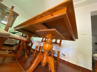 Mesa comedor madera - 6 sillas