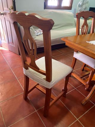 Mesa comedor madera - 6 sillas