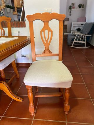 Mesa comedor madera - 6 sillas