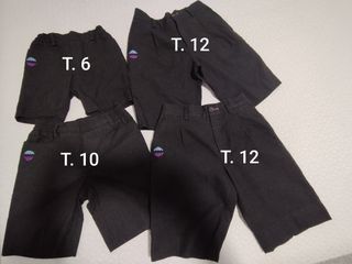 Pantalones Cortos Uniforme Salesianas. T. 6, 10,12