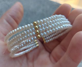 Bracciale perle oro 750..18kt