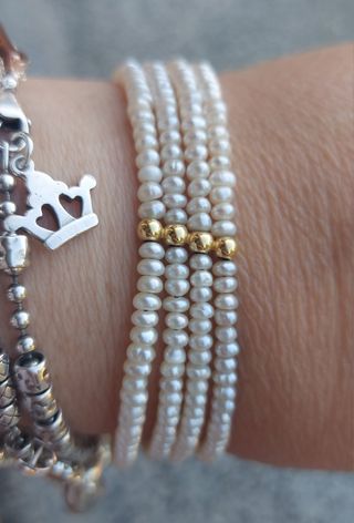 Bracciale perle oro 750..18kt