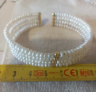 Bracciale perle oro 750..18kt