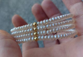 Bracciale perle oro 750..18kt