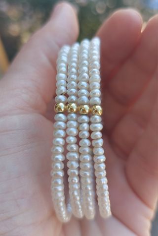 Bracciale perle oro 750..18kt