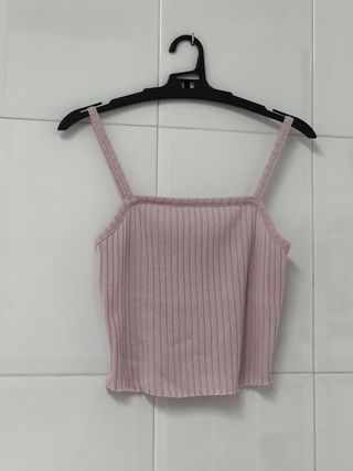 Crop top rosa | Tirantes