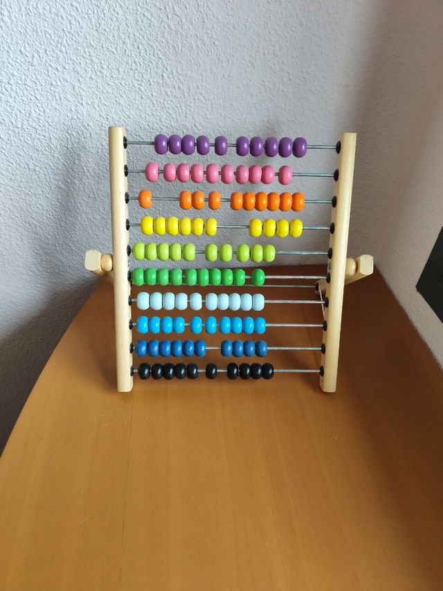 Ábaco de madera infantil