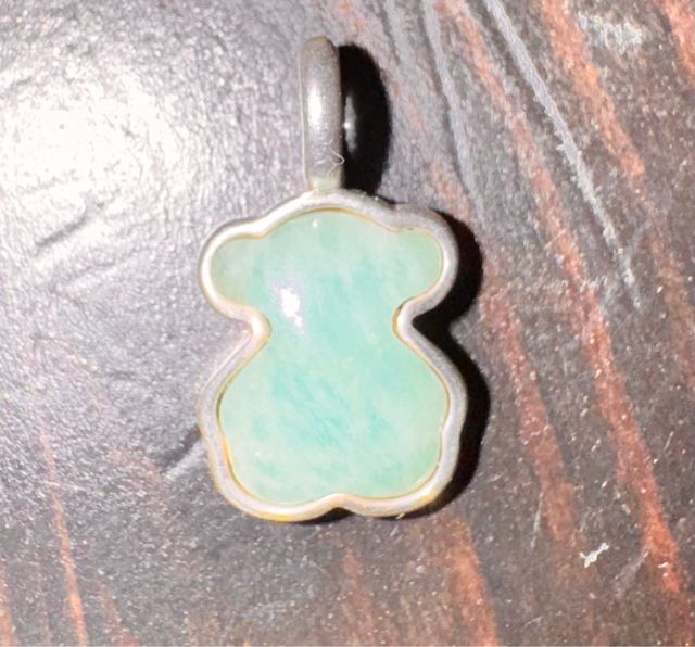 Colgante Tous oso verde plata