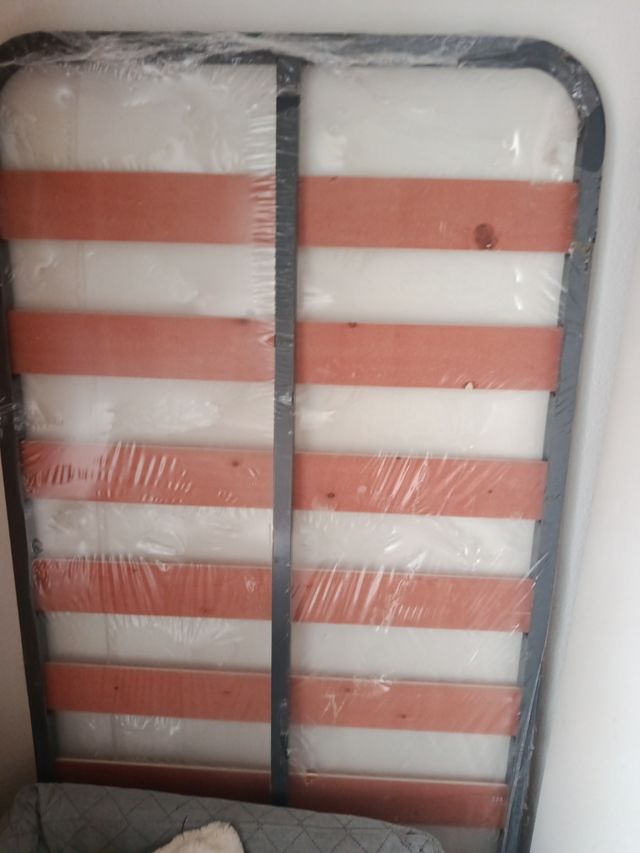 Somier 90cm - Metal y Madera