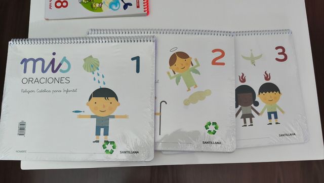 Libros religión mis oraciones santillana 1-2-3