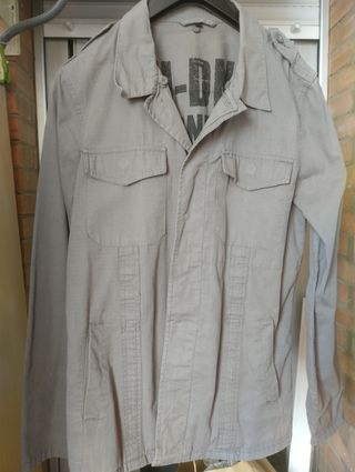 Chaqueta Sahariana Beige Hombre