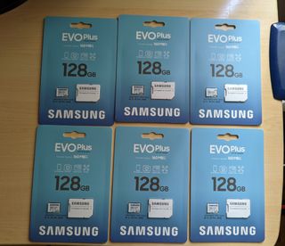6x Tarjetas Samsung EVO Plus - 128GB