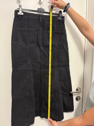 Falda vaquera negra Lefties - S