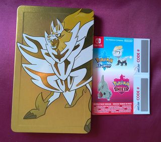 Steelbook Pokémon Spada&Scudo+box+codici NO GIOCHI