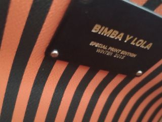 Bolso Bimba y Lola rayas naranja