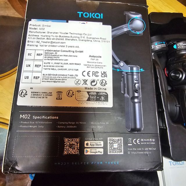 Tokqi M02 - Estabilizador gimbal