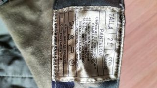 Pantalones camuflaje militar