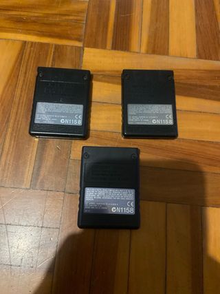 3x Memory Card Sony PS2 8MB