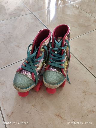 Roller quad glitter: pattini a rotelle