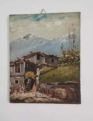 Dipinto olio su tela - paesaggio