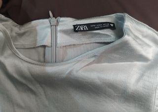 Blusa seda plateada 