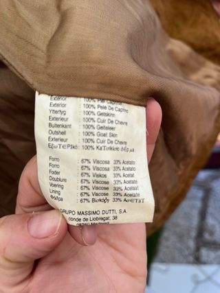Chaqueta de ante de caballero. L
