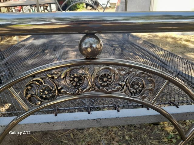 Cabecera cama antigua metal