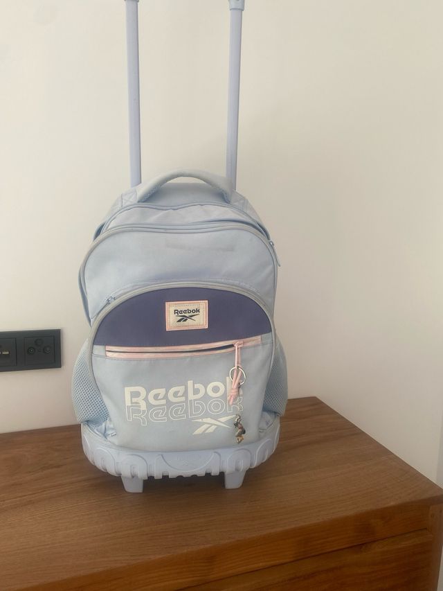 Mochila Reebok con ruedas azul