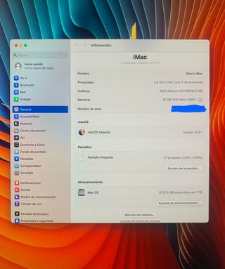 iMac 27" - 16Gb memoria + 1TB SSD con Caja