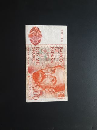 BILLETE DE 2000 PESETAS DE 1980