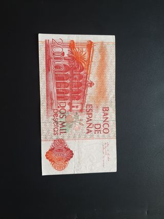 BILLETE DE 2000 PESETAS DE 1980