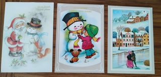 7 Cartoline vintage anni '80 