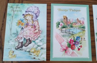 7 Cartoline vintage anni '80 