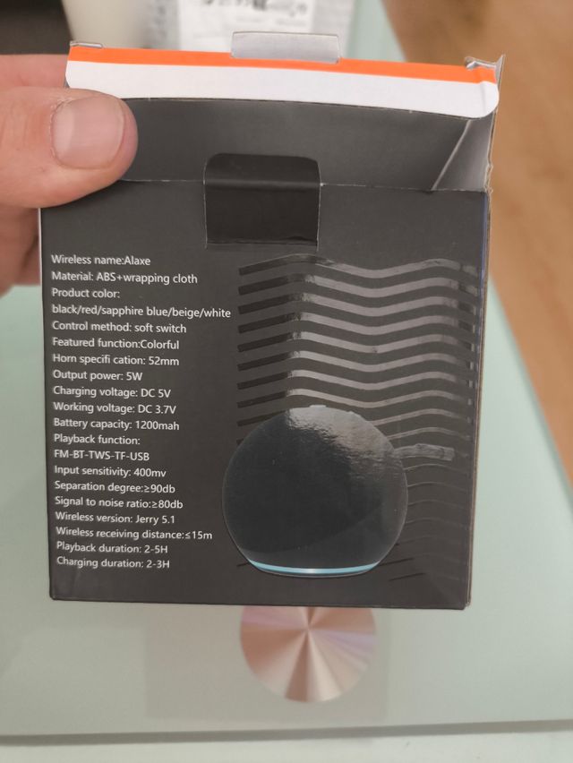 Altavoz Bluetooth negro