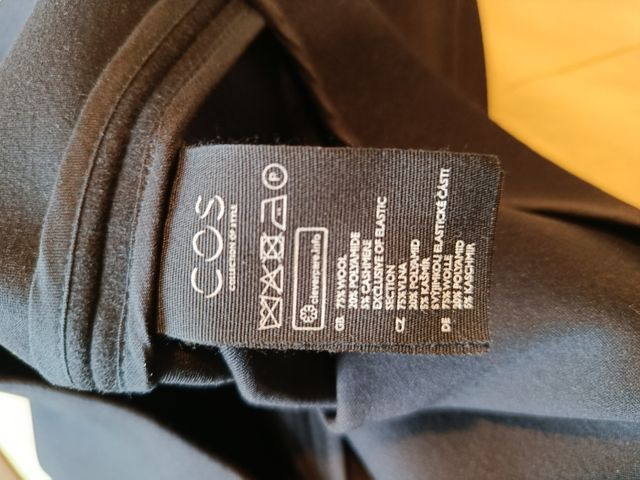 Falda negra - Mini Falda de lana