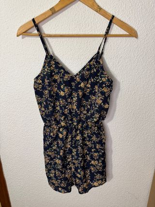 Vestido flores - blanco y multicolor