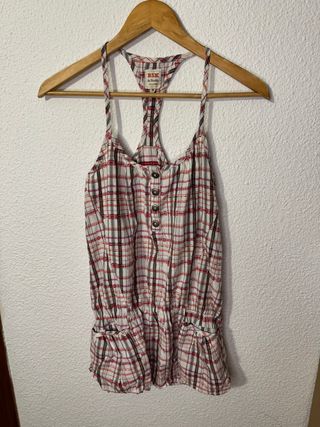 Vestido flores - blanco y multicolor
