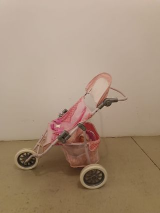 Cochecito Muñecas Rosa