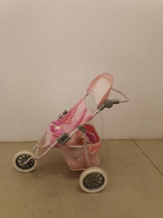 Cochecito Muñecas Rosa
