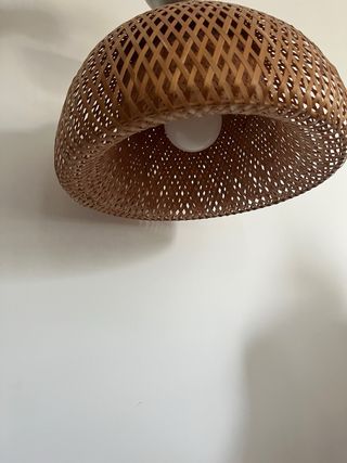 Lámpara techo Ikea bambú