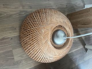 Lámpara techo Ikea bambú