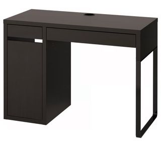 Escritorio negro-marrón 105x50cm