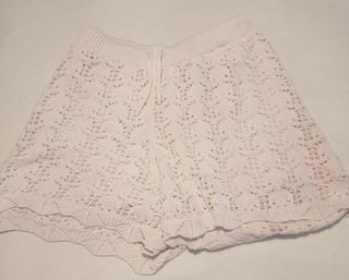 Shorts crochet Lefties M beige
